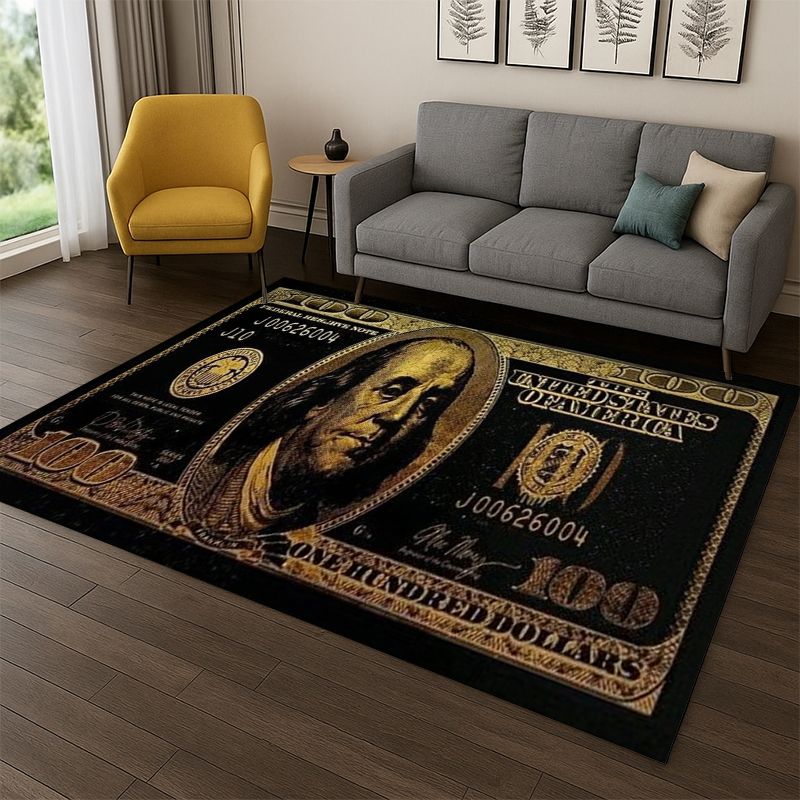 Outdoor Camping Games For Kids - Cartoon Dollar Euro Geld-Teppich für Schlafzimmer