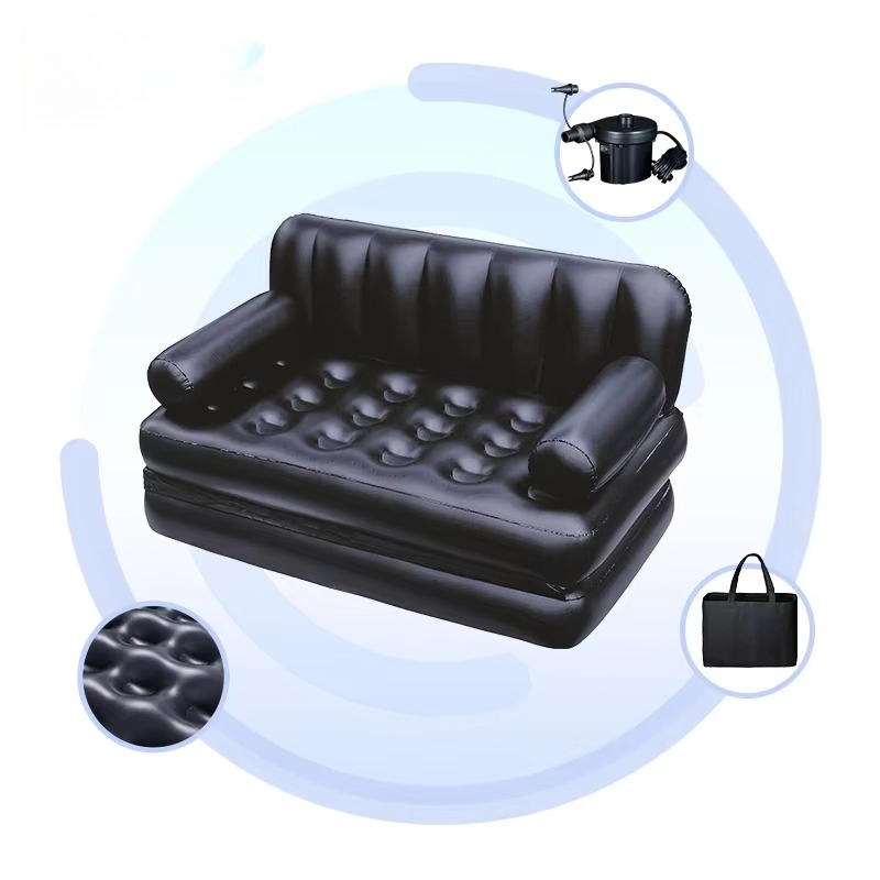 Outdoor Camping Mat - Doppelpersonen-PVC 5-in-1 Luftsofa-Matte, aufblasbares Outdoor-Sofa für