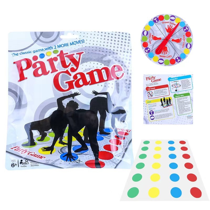 Outdoor Camping Games For Kids - Twister Partyspiel - Familien-Indoor-Outdoor-Körperdrehspiel Interaktives Gruppensport-Spielzeug