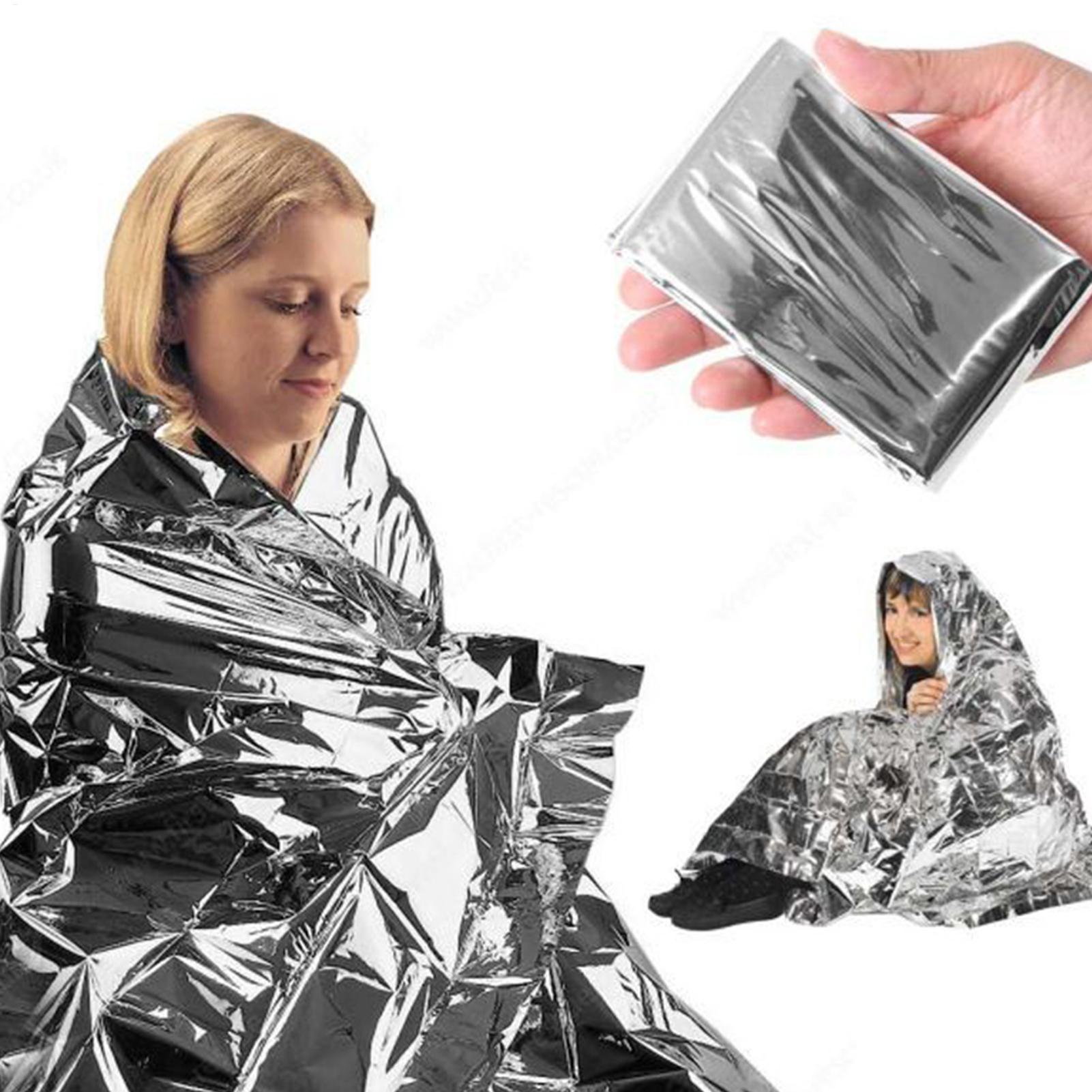 Survival Kit - Notfalldecke Outdoor Überlebens-Erste-Hilfe-Set Rettungs-Raumfolie Thermische Decke