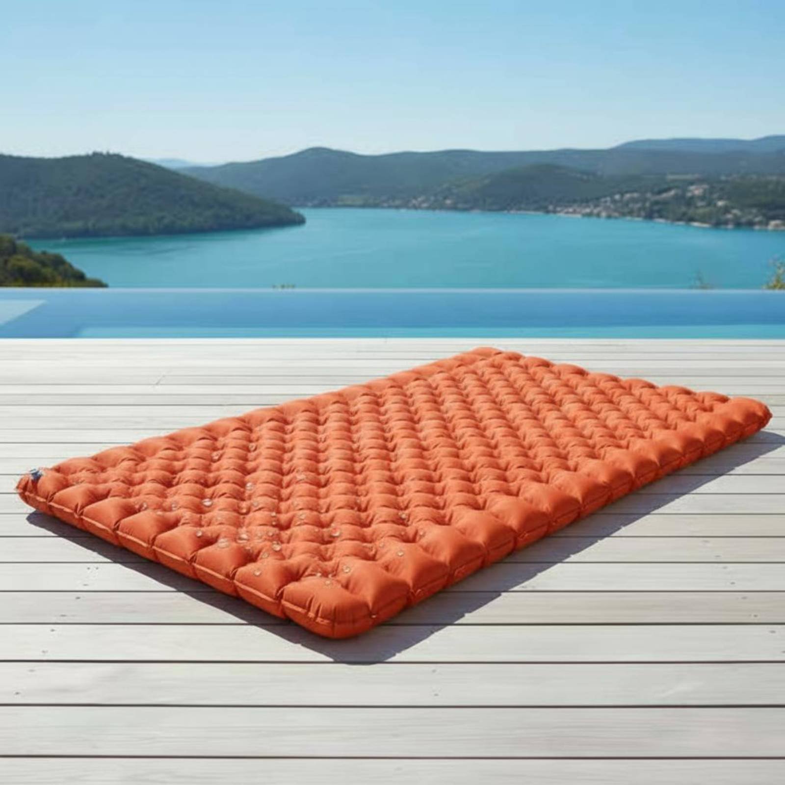 Outdoor Camping Rug - Aufblasbare Campingmatte Nylon TPU Aufblasbare Schlafmatte