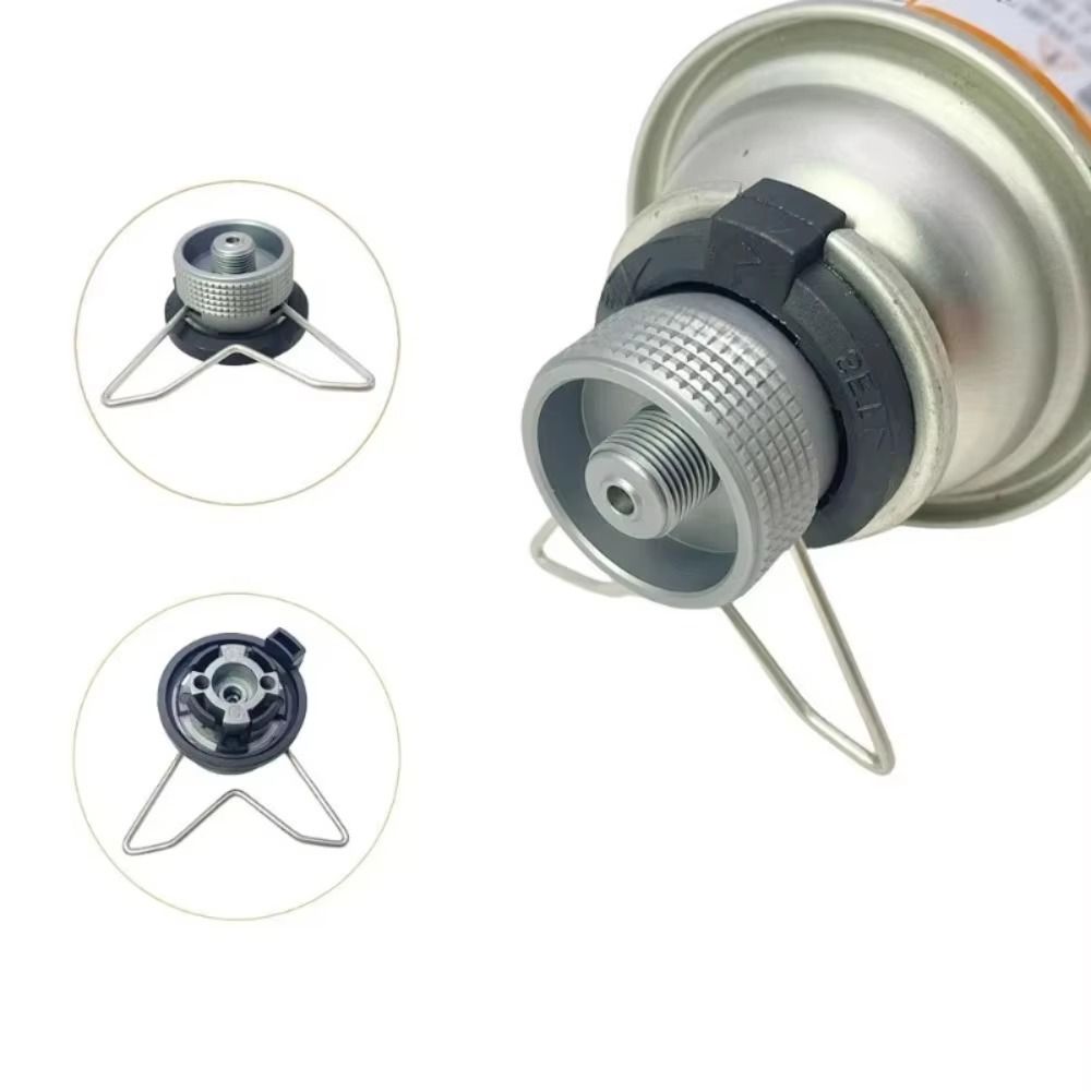 Outdoor Camping On Youtube - Kompakter Aluminiumlegierungs-Butanadapter, Schraubventildüse, universeller Campingkocher-Adapter, Gasumwandlungsstück