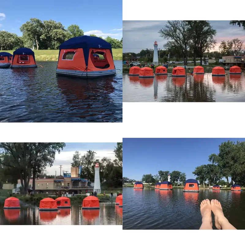 Outdoor Camping Tents For Sale - Heißer Verkauf: Aufblasbares Outdoor-Camping-Wasserraftzelt für Resorts