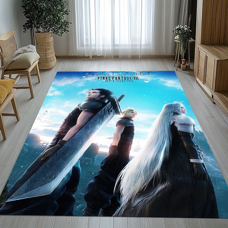 Outdoor Camping Games For Kids - Klassischer Final Fantasy Games Cartoon-Teppich für