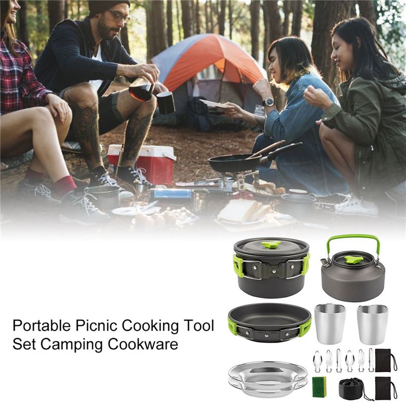【KÄUFER】Camping-Kochgeschirr,  – Outdoor Camping Cooking Equipment Bewertung und Preis