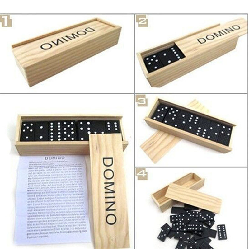 28-teiliges Set Holz-Domino Br – Outdoor Camping Games For Kids Bewertung und Preis