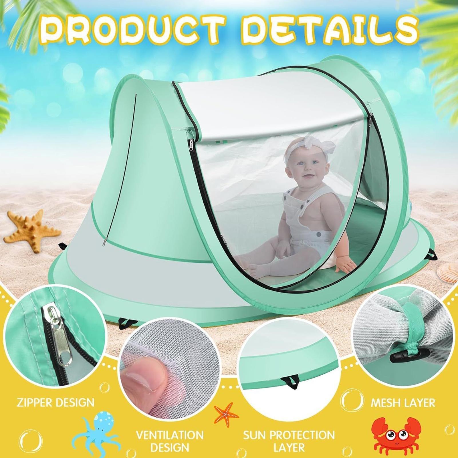 Kinder-Strandzelt UPF 50, Falt – Outdoor Camping Games For Kids Bewertung und Preis