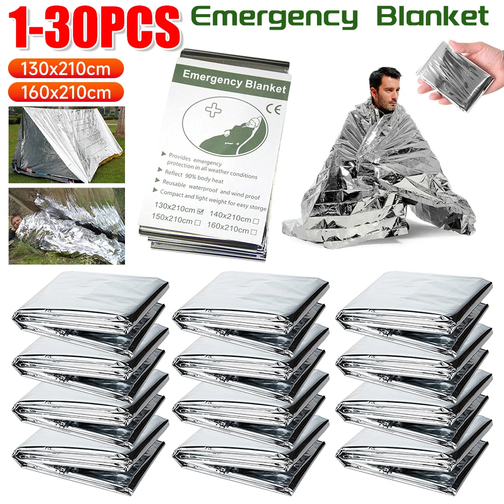 1-30PCS Notfall Decke Outdoor  – Survival Kit Bewertung und Preis